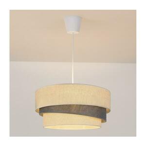 Brilagi - TRIO kábelen függő csillár 1xE27/60W/230V átm. 40 cm krémszínű/szürke 8590828052531 kép