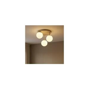 Brilagi - Plafonra szerelhető csillár MILO ECRU 3xE27/60W/230V bézs/arany 75-009B kép