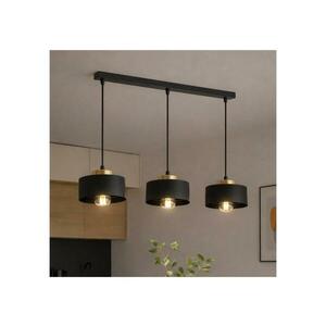Brilagi - Kábelre függesztett csillár SPRING 3xE27/60W/230V fekete/arany 77-003B kép