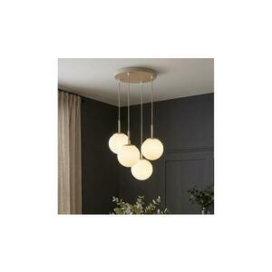 Brilagi - Zsinóros függeszték MILO ECRU 4xE27/60W/230V bézs/arany 75-024B kép