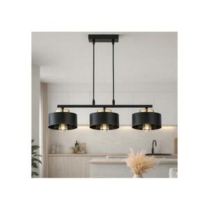 Brilagi - Zsinóros csillár SPRING 3xE27/60W/230V fekete/arany 77-006B kép