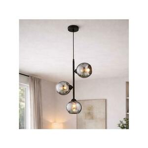 Brilagi - Csillár kábellel DIOR 3xE27/60W/230V fekete/füstszürke 59-021B kép