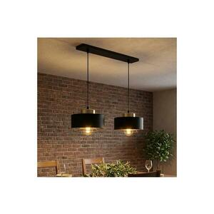 Brilagi - Kábelre függesztett függőlámpa SPRING 2xE27/60W/230V fekete/arany 77-002B kép