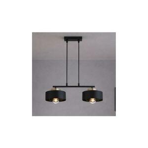 Brilagi - Kábelen függő csillár SPRING 2xE27/60W/230V fekete/arany 77-005B kép
