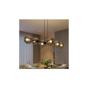 Brilagi - Csillár kábellel DIOR 6xE27/60W/230V fekete/füstszürke 59-024B kép