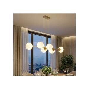 Brilagi - Kábeles csillár MILO ECRU 6xE27/60W/230V bézs/arany 75-023B kép