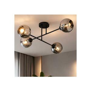 Brilagi - Felületre szerelhető csillár DIOR 4xE27/60W/230V fekete/füstszürke 59-016B kép
