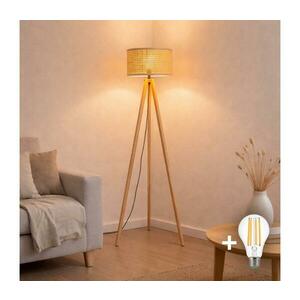 Brilagi - LED állólámpa CERIA 1xE27/60W/230V átm. 25 cm bézs EG781159+AS0463 kép