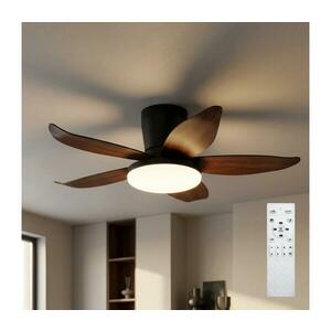 Brilagi - Fényerőszabályozható LED mennyezeti látor LED/32W/230V 95 cm fekete/barna + távirányító WF-OSD-185 kép