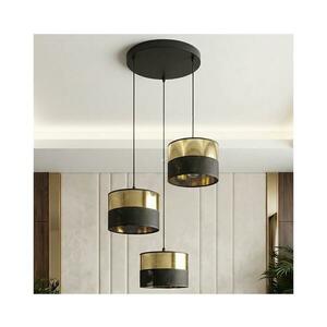 EMIBIG Csillár kábelen LUX 3xE27/15W/230V fekete/arany 1649/3PREM kép