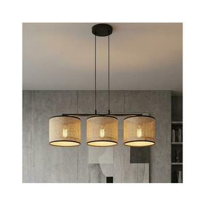 EMIBIG ECO kábelcsillár 3xE27/15W/230V bézs/rattan 1654/3 kép