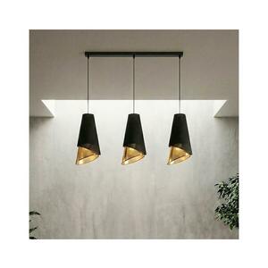 EMIBIG Zsinóros csillár MODA 3xE27/15W/230V fekete/arany 1617/3 kép