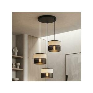 EMIBIG KARBON kábeles csillár 3xE27/15W/230V fekete/szürke 1652/3PREM kép