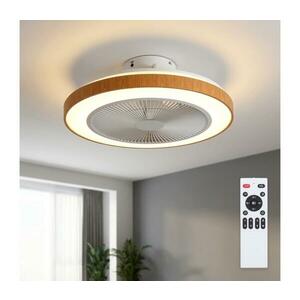 Brilagi - LED fényerőszabályozható mennyezeti látor LED/38W/230V 50 cm fehér/barna + távirányító WF-OSD-002 kép