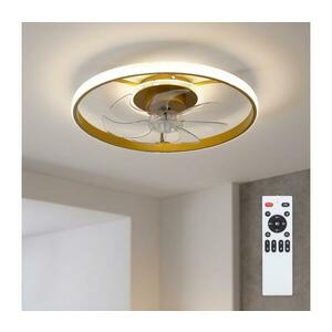 Brilagi - LED Fényerőszabályozható mennyezeti látor LED/66W/230V 55 cm fehér/arany + távirányító WF-OSD-176-GLD kép