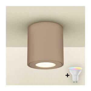 Brilagi -LED RGBW dimmelhető fürdőszobai lámpatest MIA 1xGU10/4, 8W/230V 84x80 mm bézs IP54 BG2279+AI2382 kép