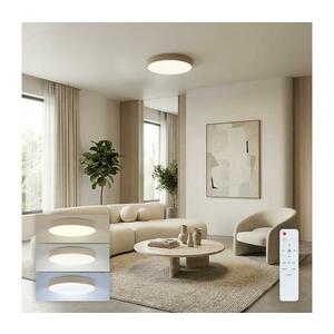 Brilagi - LED fényerőszabályozható mennyezeti lámpatest POOL LED/36W/230V átm. 30 cm bézs + távirányító WO800-OEM46-30-REM kép