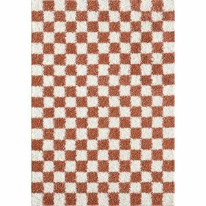 Krémszínű-terrakotta színű szőnyeg 120x170 cm Grida – ESTE kép
