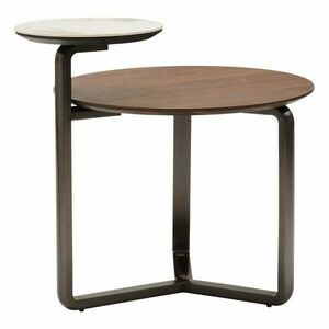 Barna eukaliptusz kerek dohányzóasztal 55x67 cm Imperia – Premier Housewares kép