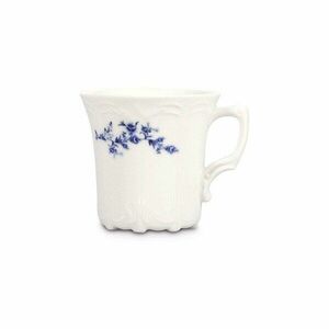 Fehér-kék porcelán csésze cappucinóhoz 200 ml Retro – BonBistro kép