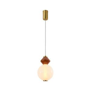 LED csillár kábelen FLORES LED/7W/230V arany/barna 31-50625 kép