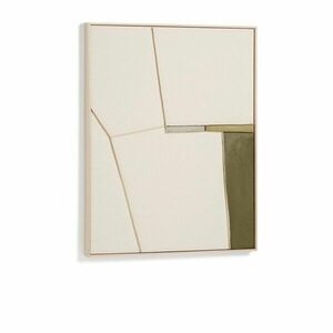 Kézzel festett-3D-s keretezett-vászon kép 80x100 cm Deravia – Kave Home kép