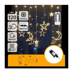 B.V. - LED kültéri karácsonyi fényfüzér 120xLED/6W/230V/8 funkciós 3x0, 6m IP44 meleg fehérDO B10303S6U kép