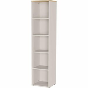 Krémszínű matt polcos állvány 45x197x40 cm Lissabon – Germania kép