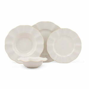 Porcelán hatszemélyes étkészlet 24 db-os Waves – Kütahya Porselen kép