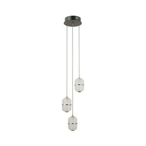 PND-34375-3-BK - ALANI kábeles LED csillár 3xLED/5W/230V 3000K fekete/arany PND-34375-3-BK kép