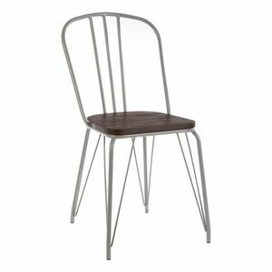 Szürke-sötét natúr színű szilfa étkezőszék District – Premier Housewares kép