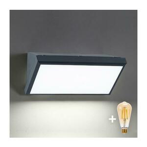 Brilagi-LED TRIANGLE fali lámpatest 1xE27/6W/230V 2700-6500K IP65 antracit BG1023+AI0601 kép