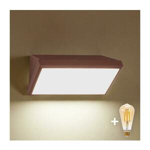 Brilagi-LED dimmelhető kültéri fali lámpa TRIANGLE 1xE27/6W/230V 2700-6500K IP65 barna BG3094+AI0601 kép