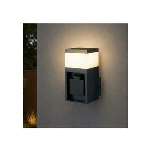 Brilagi - kültéri lámpa SCHUKO aljzattal PILLAR 1xG9/11W/230V IP44 antracit BRI810 kép