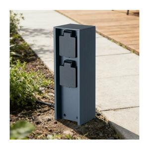 Brilagi - Kültéri konnektoros oszlop PILLAR 2Z SCHUKO 230V IP44 antracit BRI813 kép
