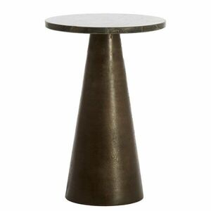 Kerek tárolóasztal márvány asztallappal ø 29 cm Ynez – Light & Living kép