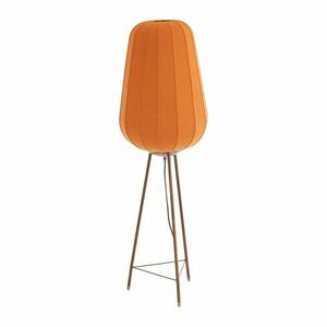 Terrakotta színű állólámpa textil búrával (magasság 133 cm) Bibury – Light & Living kép