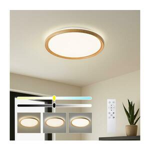Brilagi-LED Dimmelhető mennyezeti lámpa RIVO LED/72W/230V 3000-6000K fa dekor Ø 50 cm + távirányító BRI857 kép