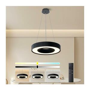 Brilagi - dimmelhető LUMIX LED csillár, 48W, 230V, 3000-6000K, fekete, Ø 50 cm + távirányítóval BRI861 kép