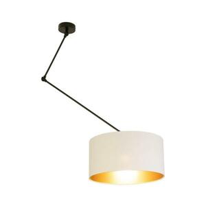 LED állítható csillár rúddal GORTA 1xE27/60W/230V fehér/arany H0294 kép