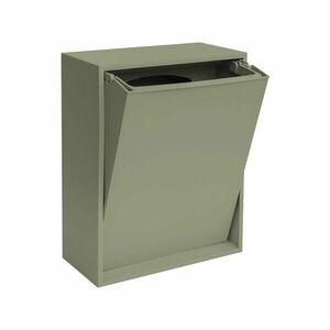 Szürkészöld újrahasznosított műanyag szelektív-fali szemetes Recycling Box – ReCollector kép