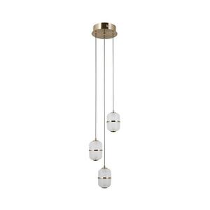 PND-34375-3-HBR - LED csillár kábelen ALANI 3xLED/5W/230V 3000K aranyszínű PND-34375-3-HBR kép