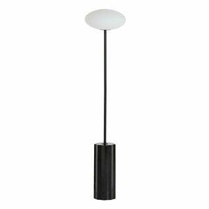 Fehér-fekete állólámpa üveg búrával (magasság 120 cm) Idela – Kave Home kép