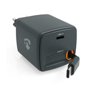 WCHARC65WBK - Behúzható kábelű töltő, Power Delivery 65W, 2× USB-C, fekete WCHARC65WBK kép