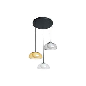 PND-54637-3-BK-SG - AINALE kötéllel függesztett csillár, 3x G9/7W/230V, fekete/tiszta/bézs/szürke PND-54637-3-BK-SG kép