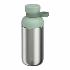 Ezüstszínű-zsályaszínű rozsdamentes acél ivópalack 500 ml Vita – Mepal kép