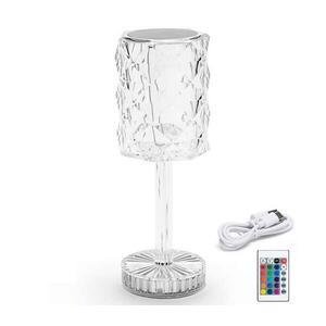 B.V. - LED RGB Dimmelhető újratölthető asztali lámpa LED/1W/5V 1800mAh 26 cm + távirányító B10311K8M kép