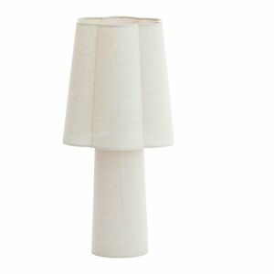 Fehér asztali lámpa textil búrával (magasság 50 cm) Musaby – Light & Living kép