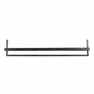 Matt fekete mangófa fali polc 120 cm Maddison – Light & Living kép