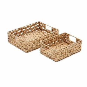 Vízijácint tárolókosár szett 2 db-os 36x27x9 cm Tressa – Kave Home kép